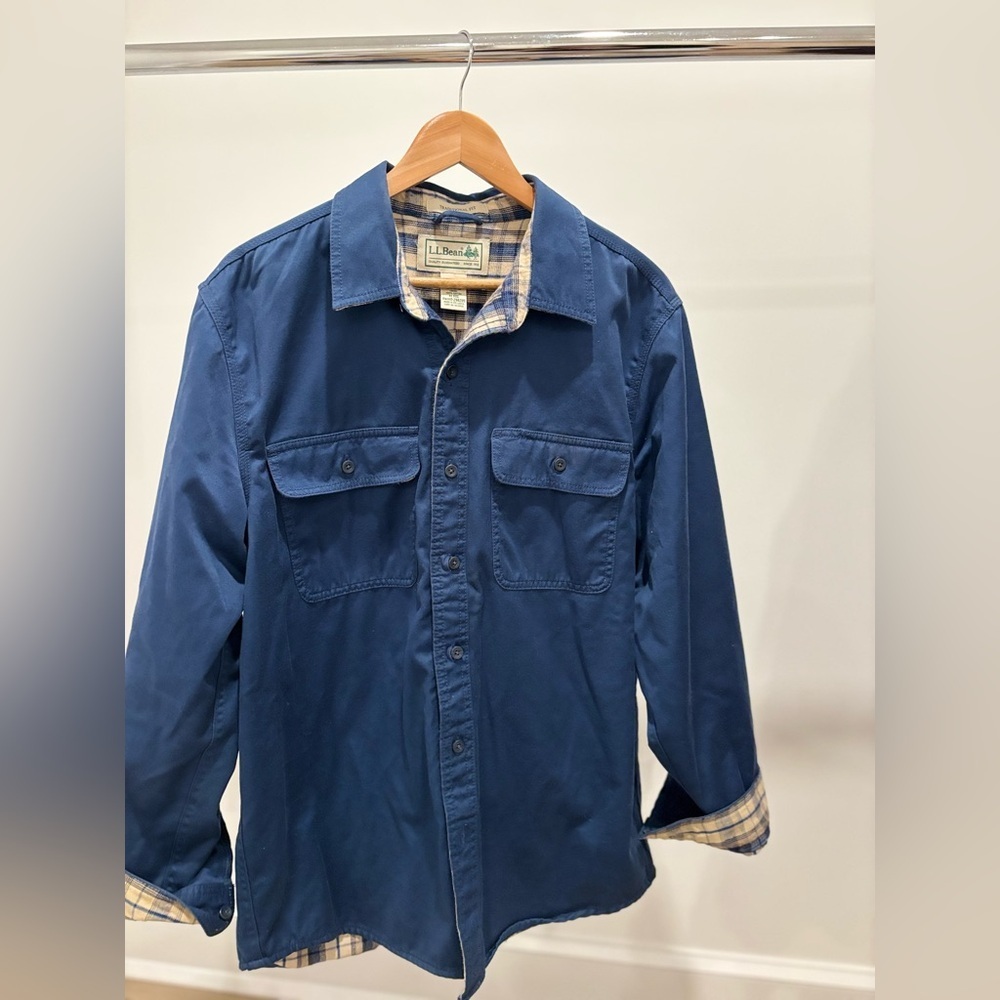 L.L. Bean Men's Navy Shirt Jacket
